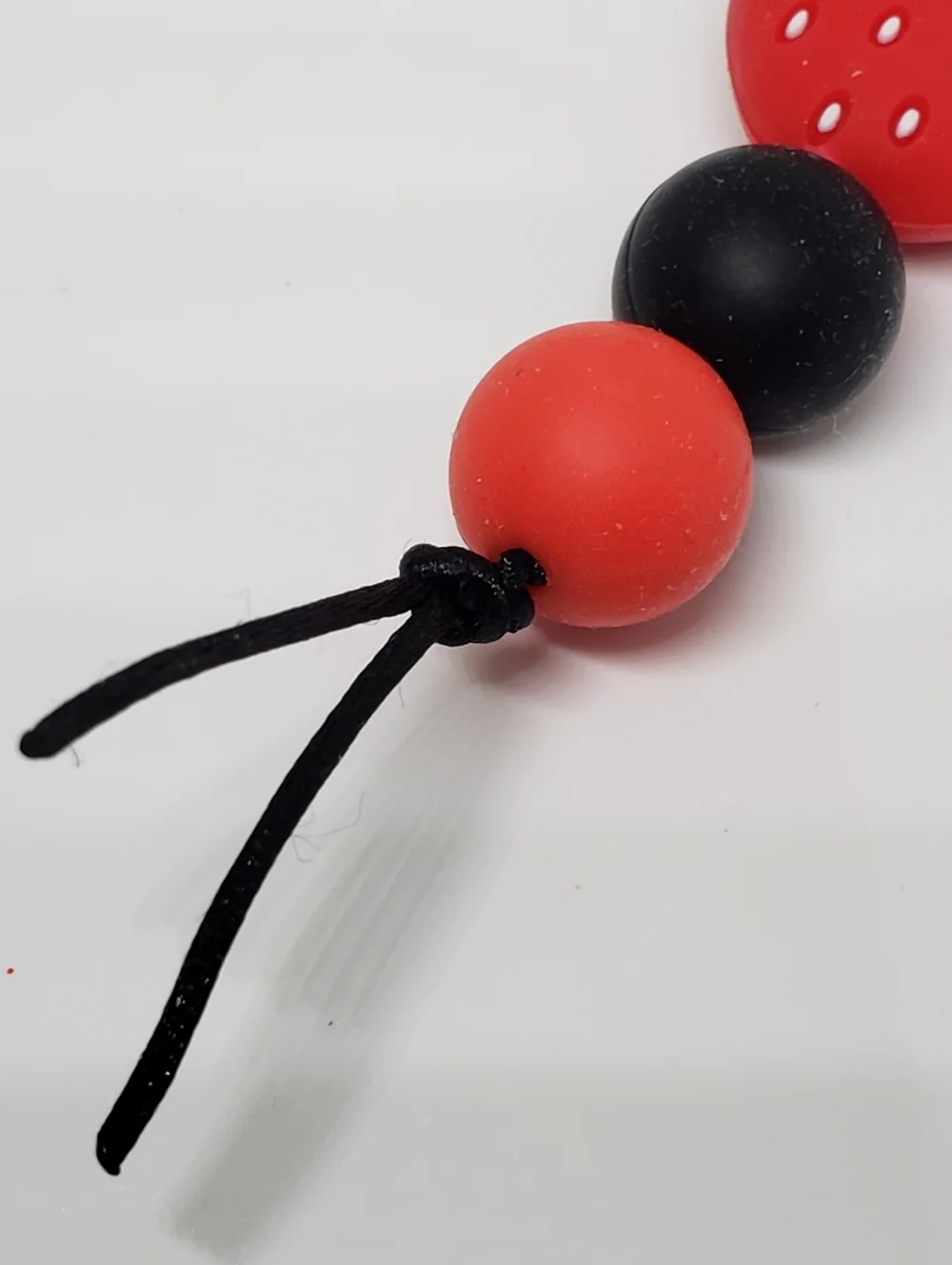Handmade Silicone Focal Beaded Kawaii Strawberry Panda Keychain